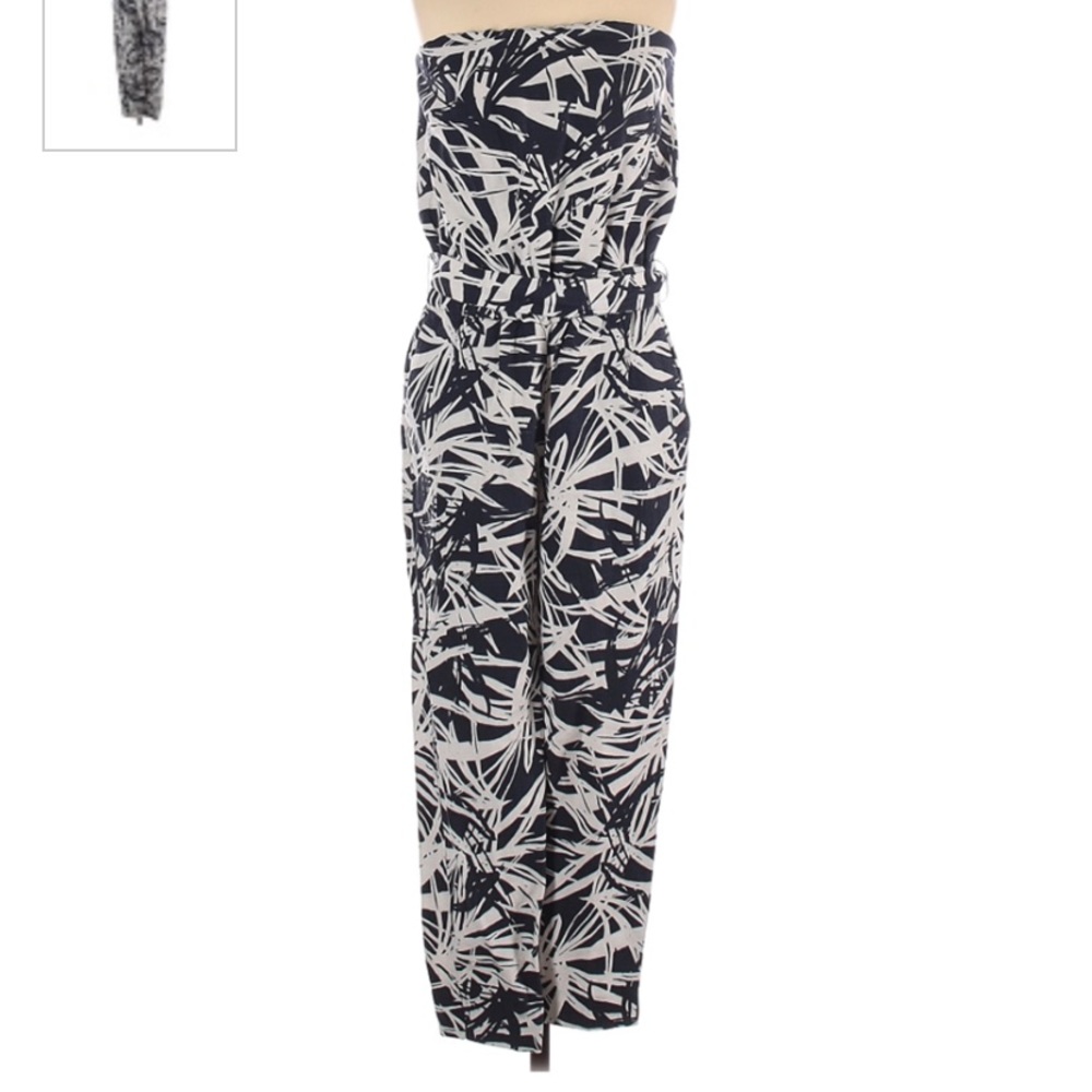 Linen palm tree jumpsuit